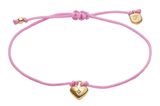 FOSSIL Sutton Mini Moments Heart Bracelet Dusty Pink Gold-Tone