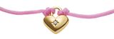 FOSSIL Sutton Mini Moments Heart Bracelet Dusty Pink Gold-Tone