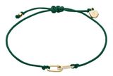 FOSSIL Sutton Mini Moments Pavé Link Bracelet Green Gold-Tone