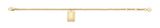 FOSSIL Raquel Stainless Steel Chain Bracelet Gold-Tone