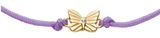 FOSSIL Sutton Mini Moments Butterfly Bracelet Lavender Gold-Tone