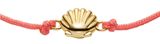 FOSSIL Sutton Mini Moments Seashell Bracelet Coral Gold-Tone