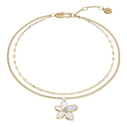 FOSSIL Sutton The Flower Collection Multi-Strand Bracelet Mother-Of-Pearl FOSSIL Sutton The Flower Collection Multi-Strand Bracelet Mother-Of-Pearl