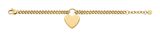 FOSSIL Sutton Stainless Steel Heart Bracelet Gold-Tone