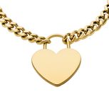 FOSSIL Sutton Stainless Steel Heart Bracelet Gold-Tone