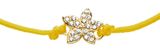 FOSSIL Sutton Mini Moments Pavé Flower Bracelet Yellow Gold-Tone