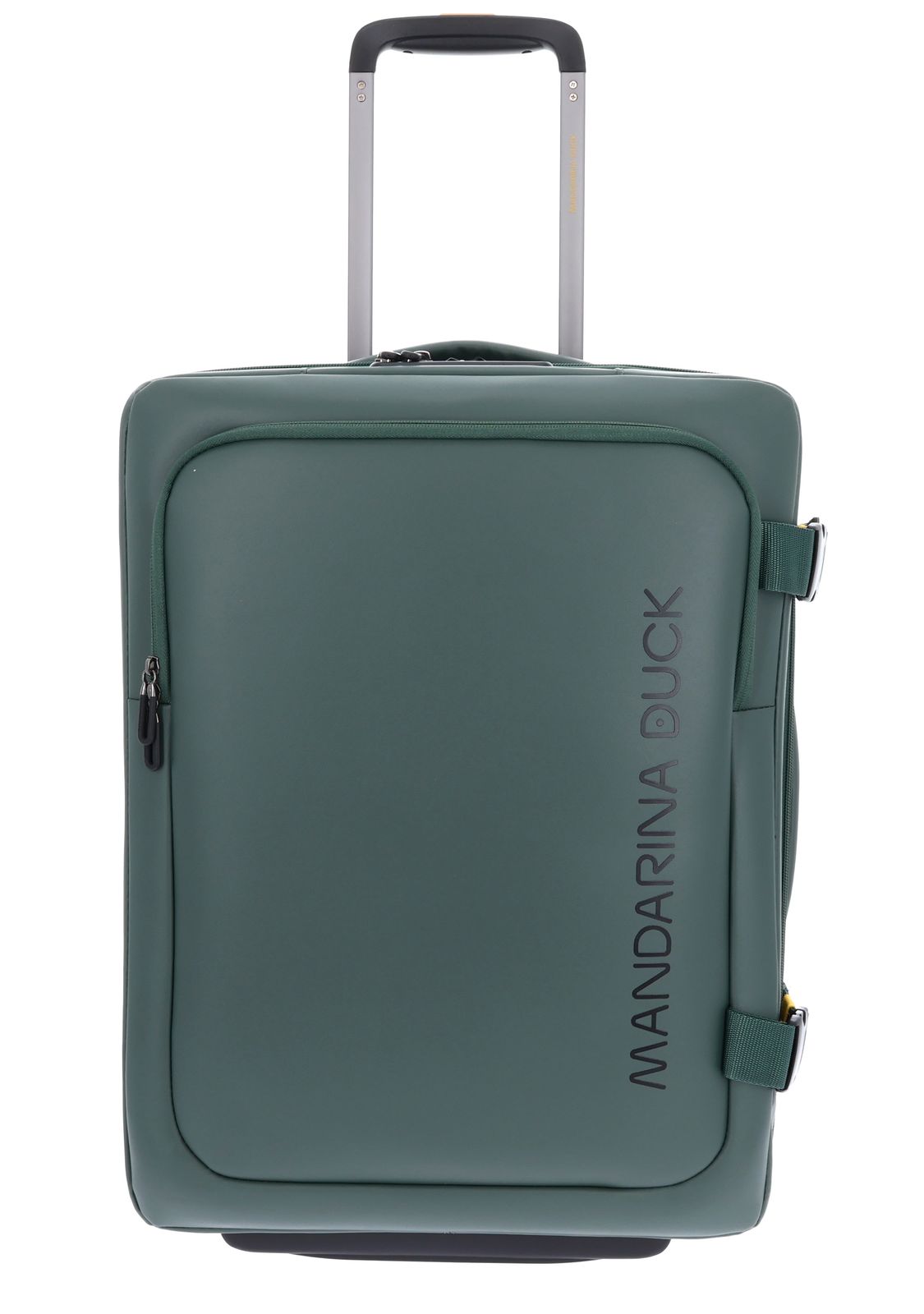 MANDARINA DUCK Eco Coated Wheeled Duffle S Deep Green MANDARINA DUCK Eco Coated Wheeled Duffle S Deep Green