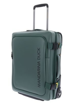 MANDARINA DUCK Eco Coated Wheeled Duffle S Deep Green MANDARINA DUCK Eco Coated Wheeled Duffle S Deep Green