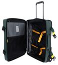 MANDARINA DUCK Eco Coated Wheeled Duffle S Deep Green MANDARINA DUCK Eco Coated Wheeled Duffle S Deep Green