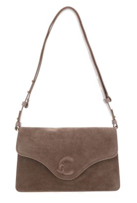 COCCINELLE C-Me Softy Shoulder Bag Suede Le. / Grained Le. S Warm Ta / Warm Ta COCCINELLE C-Me Softy Shoulder Bag Suede Le. / Grained Le. S Warm Ta / Warm Ta