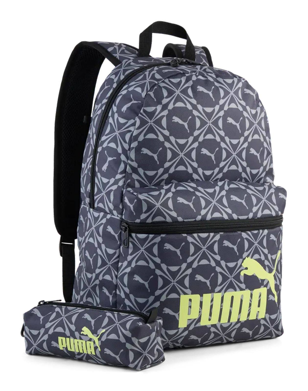 PUMA Phase Backpack Moody Gray - Smokey Gray - Geometric AOP