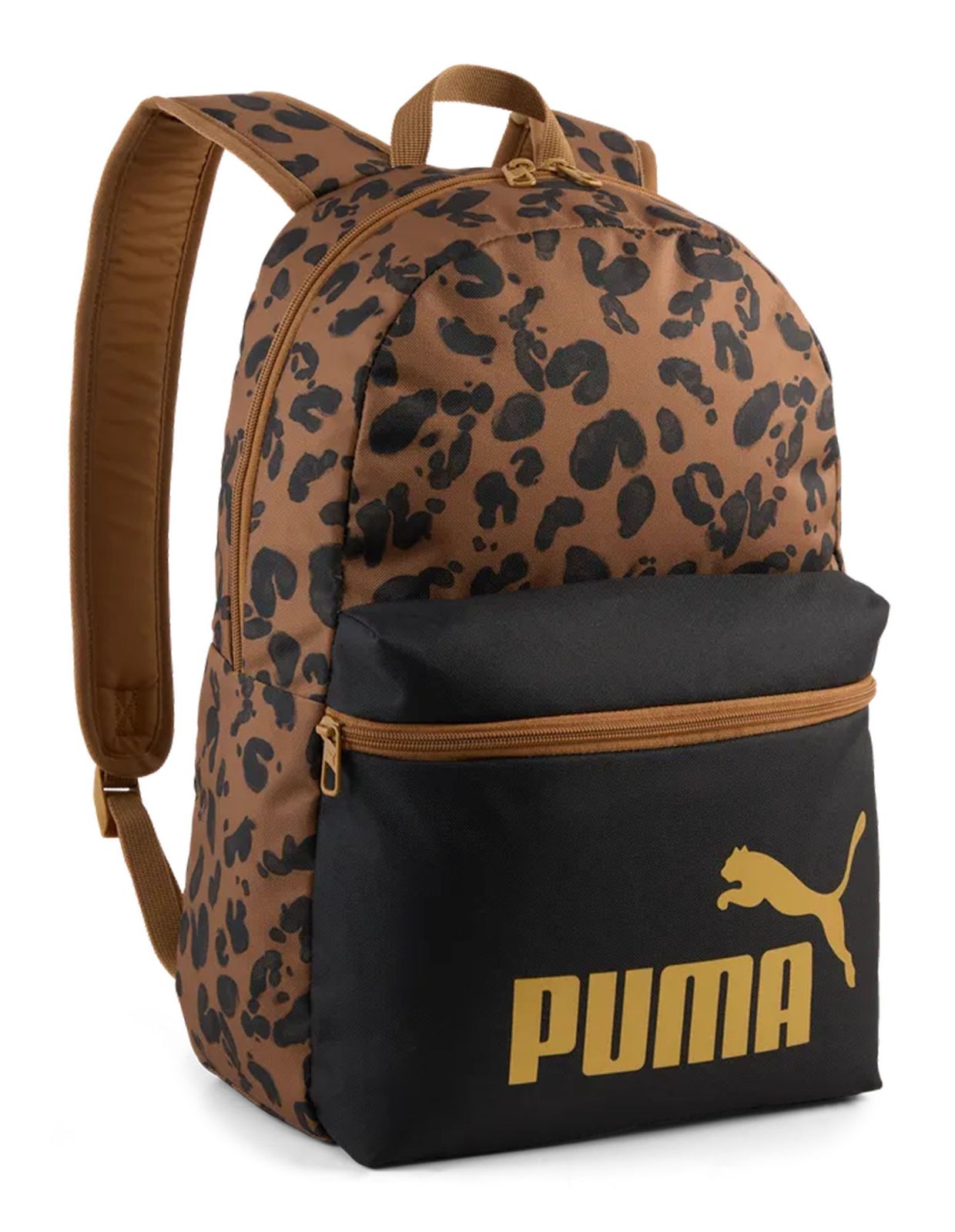 PUMA Phase AOP Backpack PUMA Black - Kona Brown - Leopard AOP