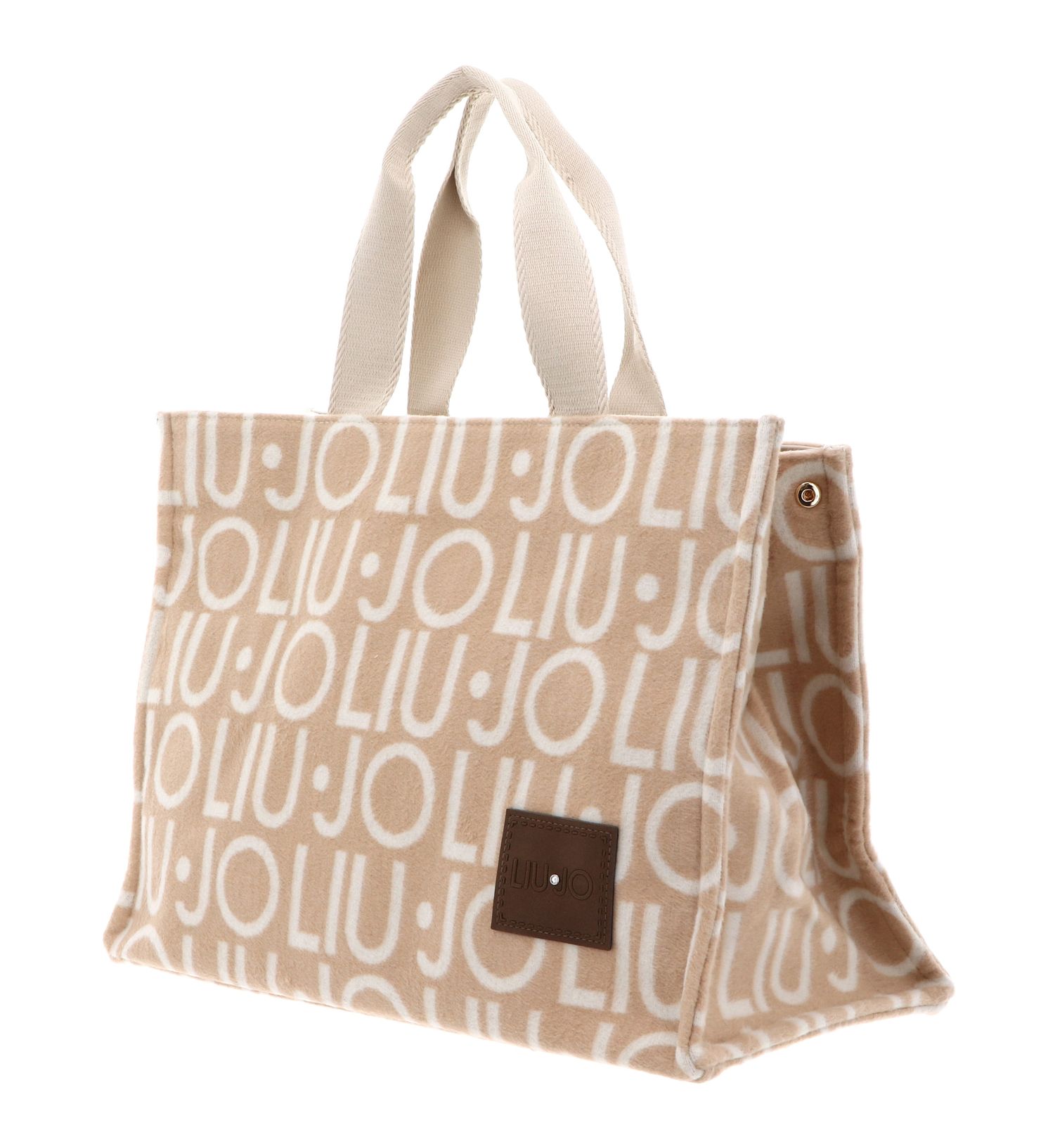 LIU JO Logo Tote Bag L Naturale LIU JO Logo Tote Bag L Naturale
