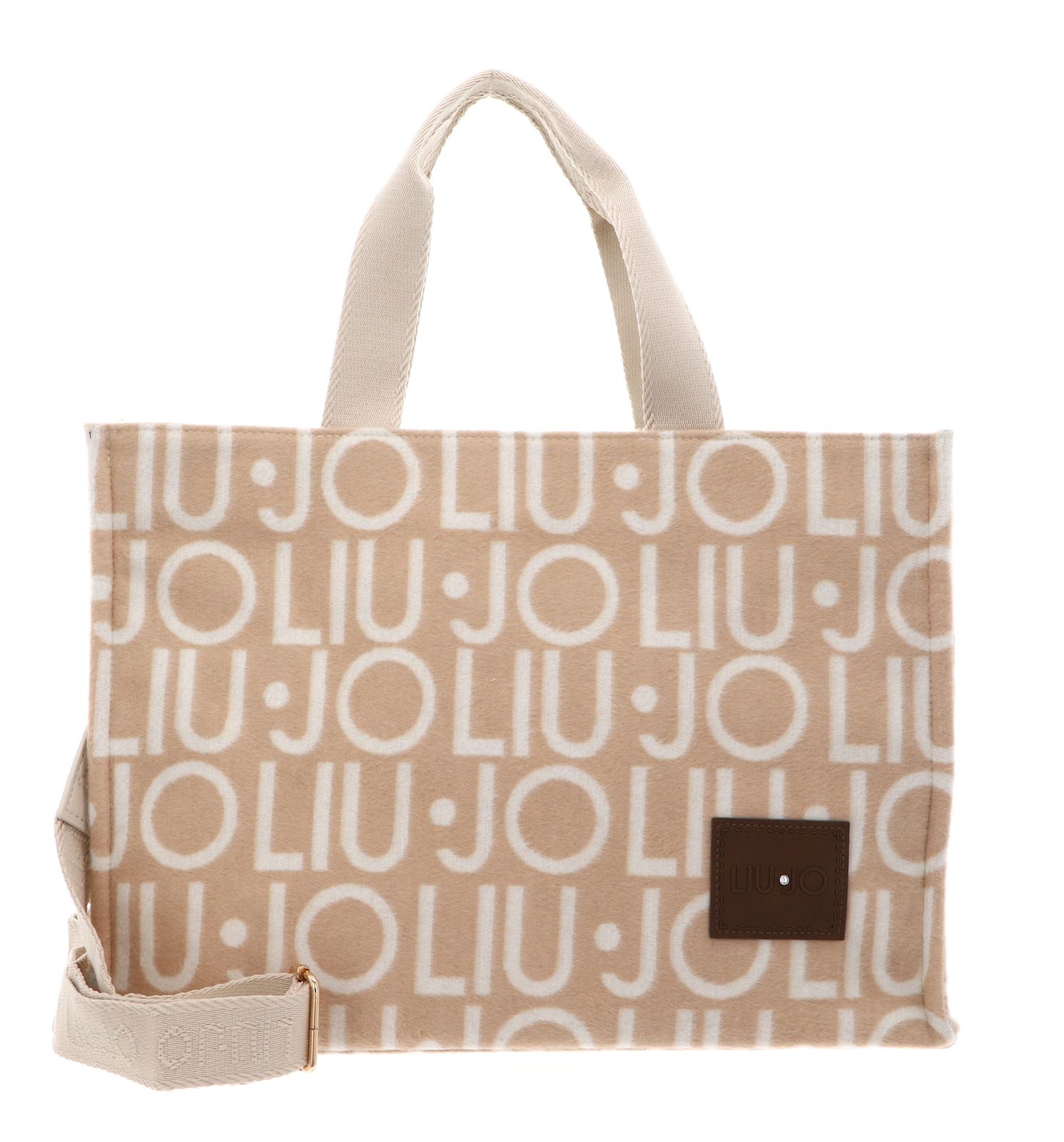 LIU JO Logo Tote Bag L Naturale