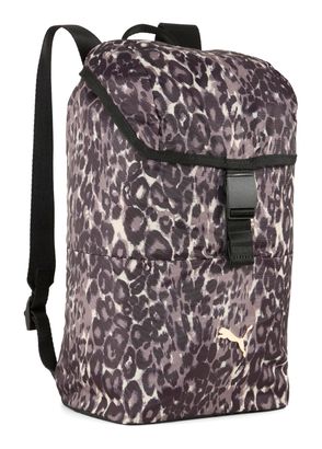 PUMA Pop Small Backpack Puma Black - Leopard Aop