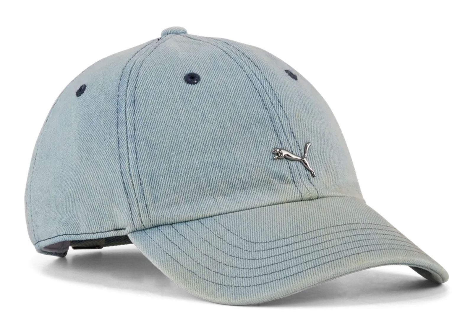 PUMA Wardrobe ESS Metal Dad Cap Faded Denim