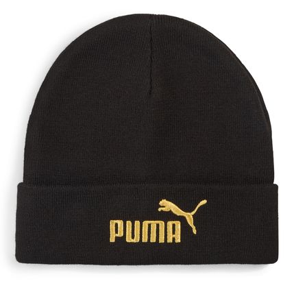 PUMA ESS Gold No1 Logo Mid Crown Beanie Puma Black PUMA ESS Gold No1 Logo Mid Crown Beanie Puma Black