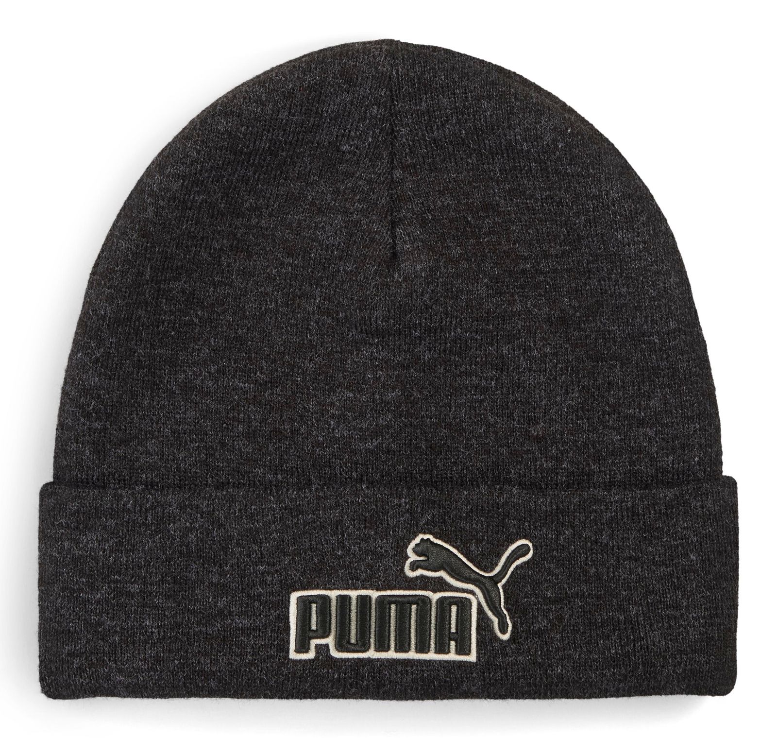 PUMA ESS Elevated Heather Mid Crown Beanie Puma Black Heather
