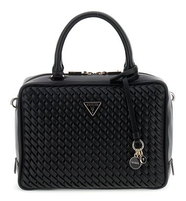 GUESS Kora Box Satchel Black