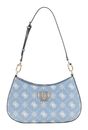 GUESS Emelie Logo Top Zip Shoulder Bag Light Blue Logo GUESS Emelie Logo Top Zip Shoulder Bag Light Blue Logo