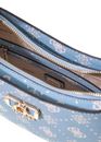 GUESS Emelie Logo Top Zip Shoulder Bag Light Blue Logo GUESS Emelie Logo Top Zip Shoulder Bag Light Blue Logo