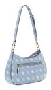 GUESS Emelie Logo Top Zip Shoulder Bag Light Blue Logo GUESS Emelie Logo Top Zip Shoulder Bag Light Blue Logo