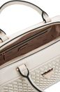 GUESS Kora Box Satchel Cream White