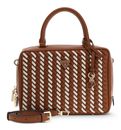 GUESS Kora Box Satchel Caramel