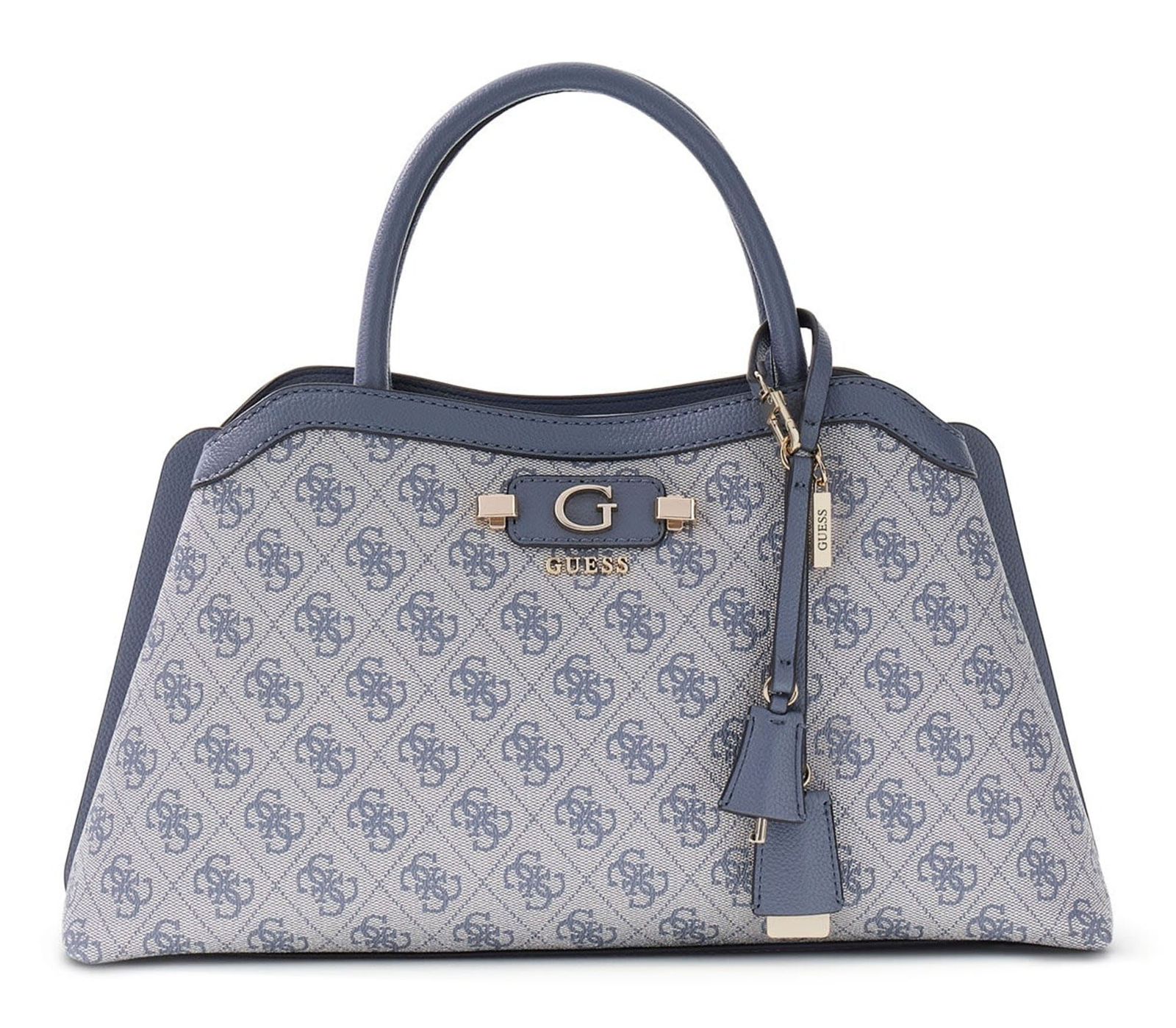 GUESS Lindsey Girlfriend Satchel Slate Logo GUESS Lindsey Girlfriend Satchel Slate Logo