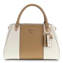 GUESS Noelle II Luxury Satchel Cream White / Beige GUESS Noelle II Luxury Satchel Cream White / Beige