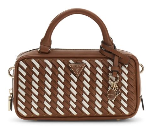 GUESS Kora Mini Box Satchel Caramel
