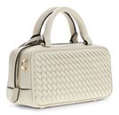 GUESS Kora Mini Box Satchel Cream White