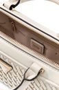 GUESS Kora Mini Box Satchel Cream White
