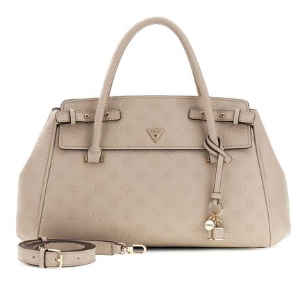 GUESS Diana 3 Compartment Satchel Light Taupe Logo GUESS Diana 3 Compartment Satchel Light Taupe Logo