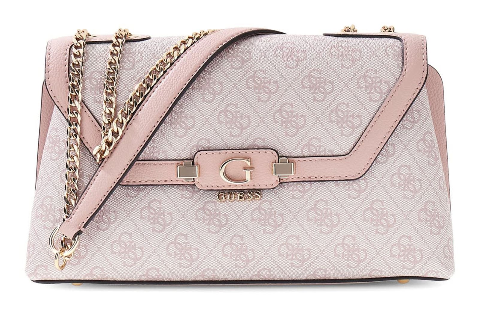 GUESS Lindsey Convertible Xbody Flap Orchid Logo