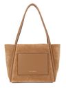 KARL LAGERFELD Le Ballet K / Autograph Patch Tote Suede M Caramel KARL LAGERFELD Le Ballet K / Autograph Patch Tote Suede M Caramel