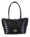 KARL LAGERFELD Le Ballet K / Autograph Quilt Wrinkled Top Handle M Black - Vibration Gold KARL LAGERFELD Le Ballet K / Autograph Quilt Wrinkled Top Handle M Black - Vibration Gold