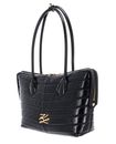 KARL LAGERFELD Le Ballet K / Autograph Quilt Wrinkled Top Handle M Black - Vibration Gold KARL LAGERFELD Le Ballet K / Autograph Quilt Wrinkled Top Handle M Black - Vibration Gold