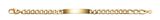 FOSSIL Ellis Stainless Steel ID Bracelet Gold-Tone