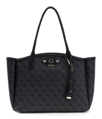 GUESS Lindsey Tote Coal Logo GUESS Lindsey Tote Coal Logo