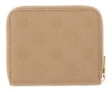 GUESS Ella Logo SLG Zip Around S Beige Logo GUESS Ella Logo SLG Zip Around S Beige Logo
