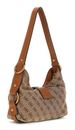 GUESS Camden Mini Shoulder Bag S Latte Logo / Cognac GUESS Camden Mini Shoulder Bag S Latte Logo / Cognac