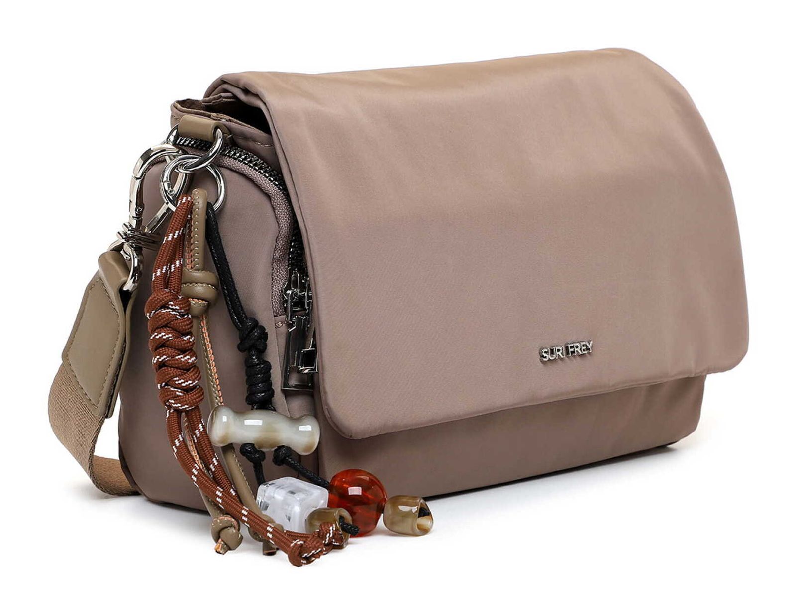 SURI FREY Sandey Handbag with Flap M Taupe SURI FREY Sandey Handbag with Flap M Taupe