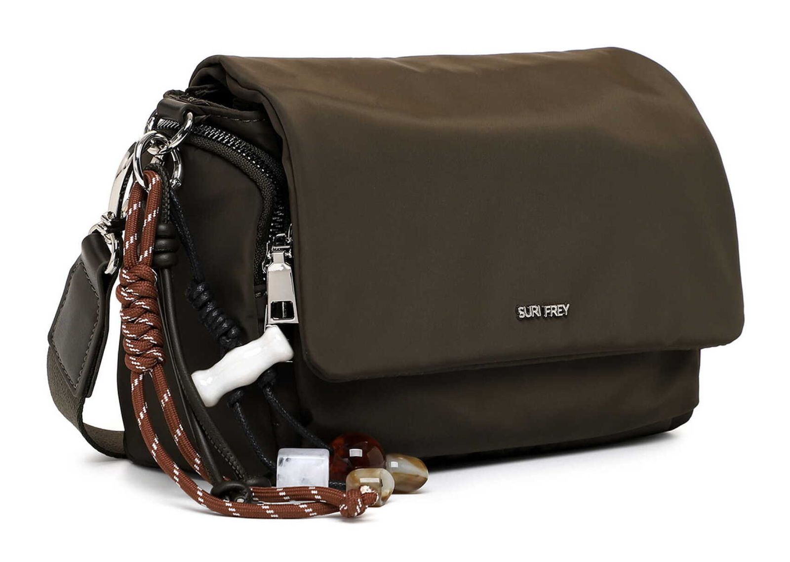 SURI FREY Sandey Handbag with Flap M Oliv SURI FREY Sandey Handbag with Flap M Oliv