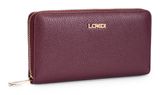L.CREDI Perla Zip Around Wallet Cherry Shade