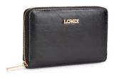 L.CREDI Sohanni Zip Around Wallet S Black