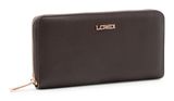 L.CREDI Perla Zip Around Wallet Chocolate