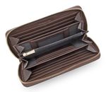 L.CREDI Perla Zip Around Wallet Chocolate
