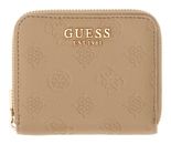 GUESS Ella Logo SLG Zip Around S Beige Logo GUESS Ella Logo SLG Zip Around S Beige Logo