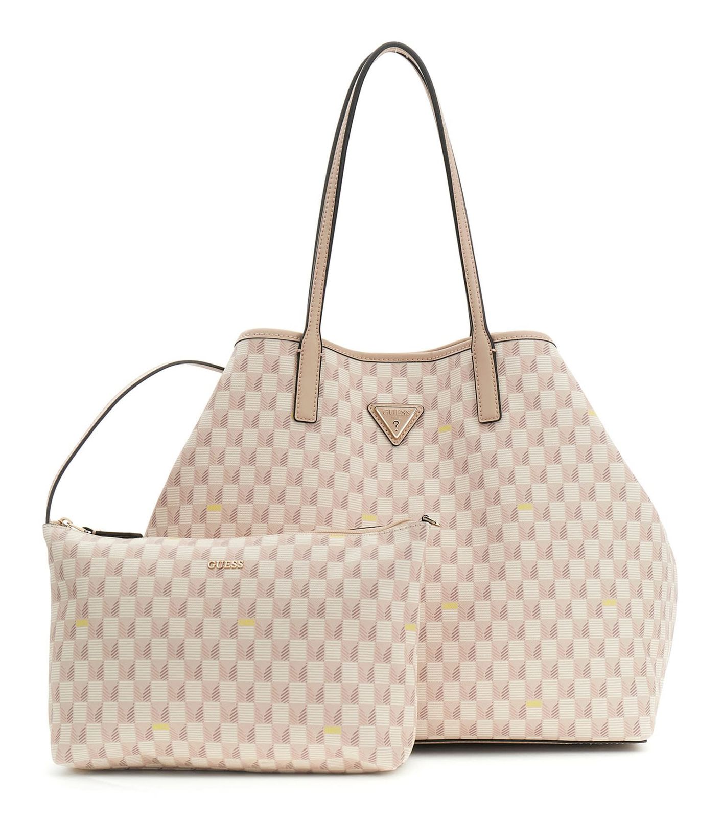 GUESS G Wave II Travel 2 In 1 Trolley Tote L Blush Logo